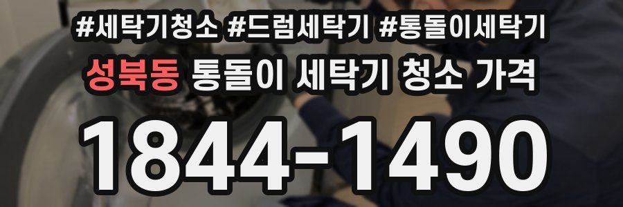 성북동 통돌이 세탁기 청소 가격