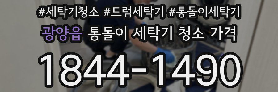 광양읍 통돌이 세탁기 청소 가격