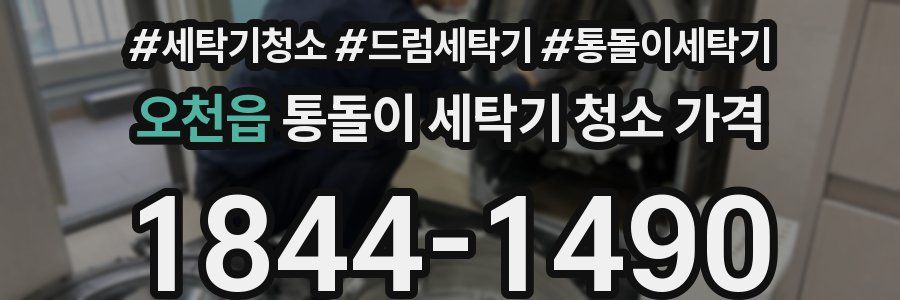 오천읍 통돌이 세탁기 청소 가격