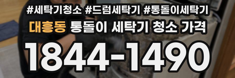 대흥동 통돌이 세탁기 청소 가격