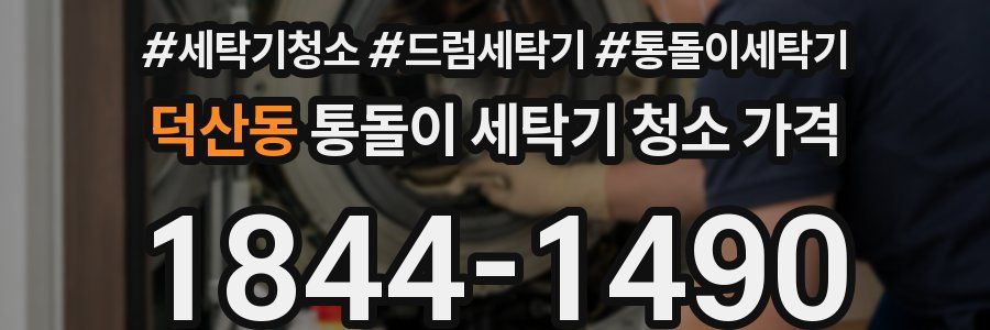 덕산동 통돌이 세탁기 청소 가격