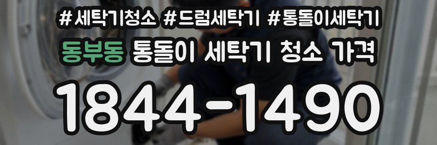 동부동 통돌이 세탁기 청소 가격