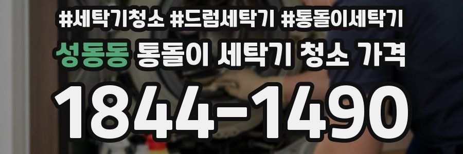 성동동 통돌이 세탁기 청소 가격