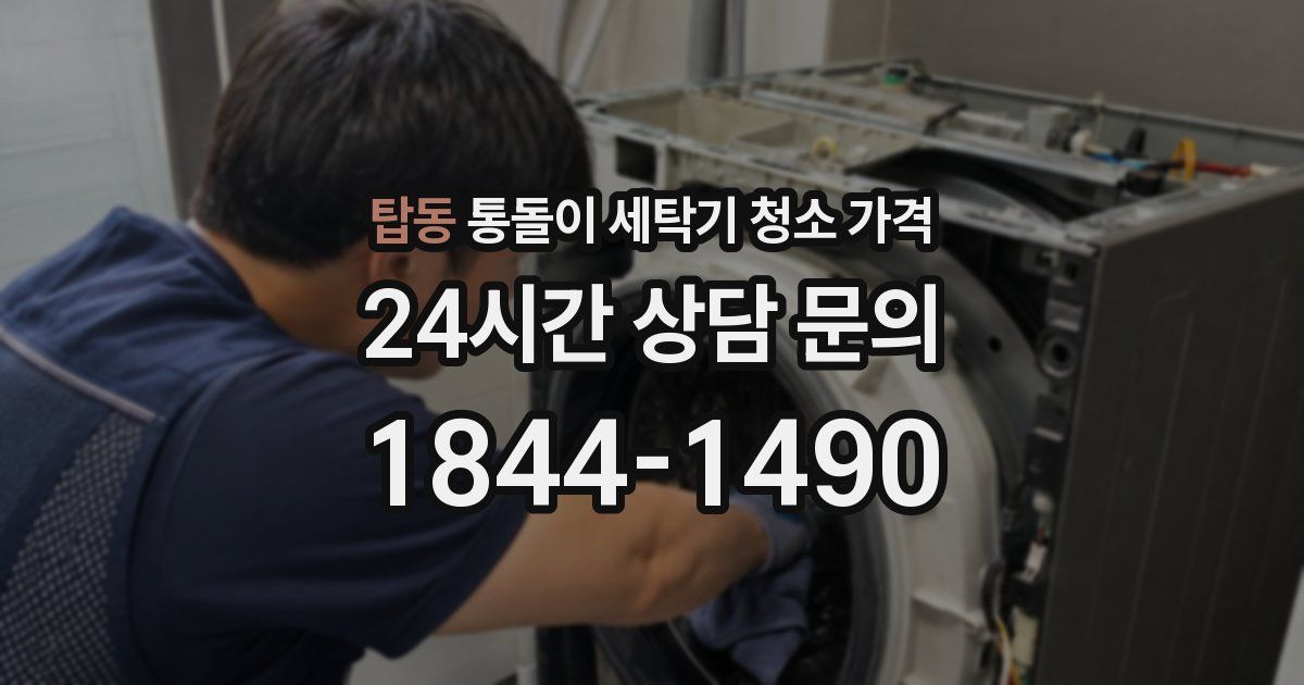 탑동 통돌이 세탁기 청소 가격