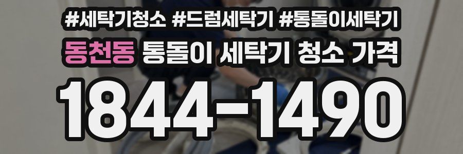 동천동 통돌이 세탁기 청소 가격