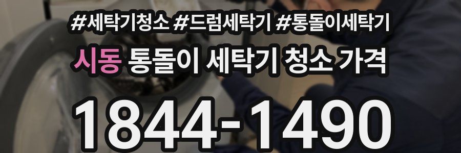 시동 통돌이 세탁기 청소 가격