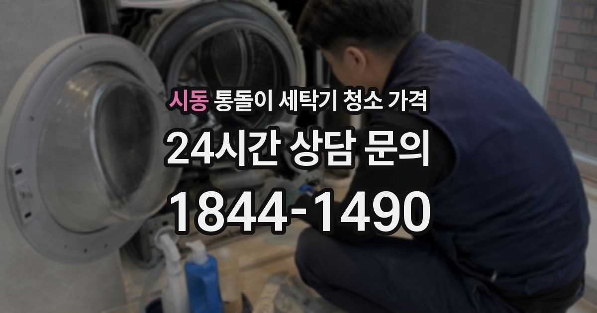 시동 통돌이 세탁기 청소 가격
