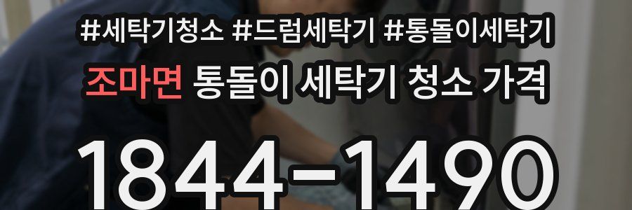 조마면 통돌이 세탁기 청소 가격