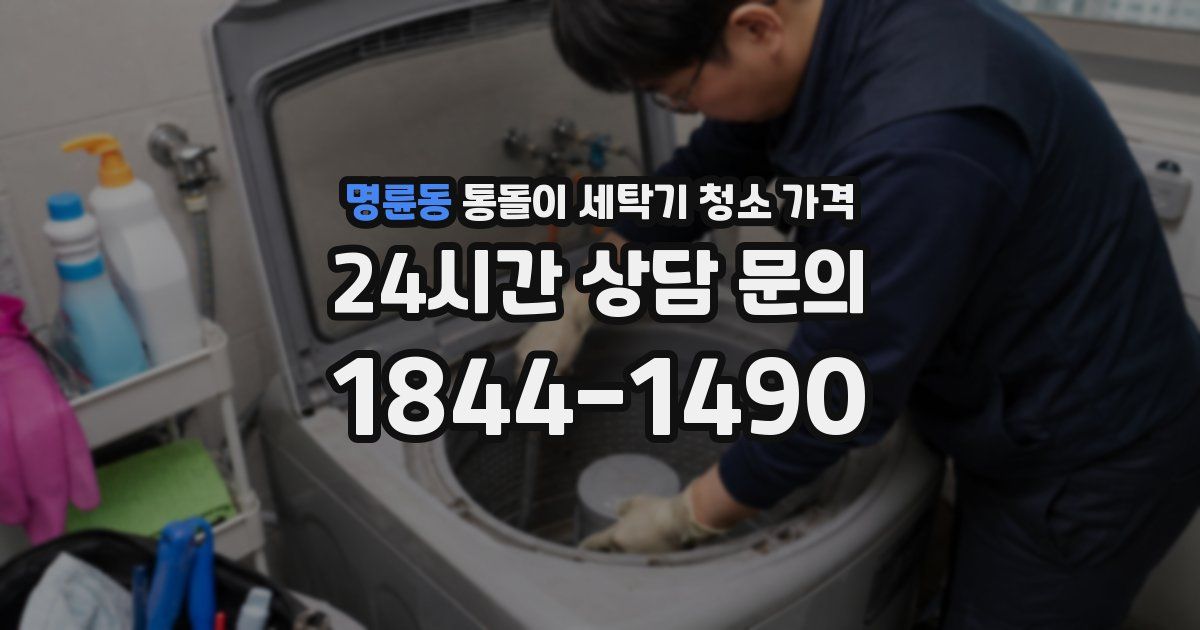 명륜동 통돌이 세탁기 청소 가격
