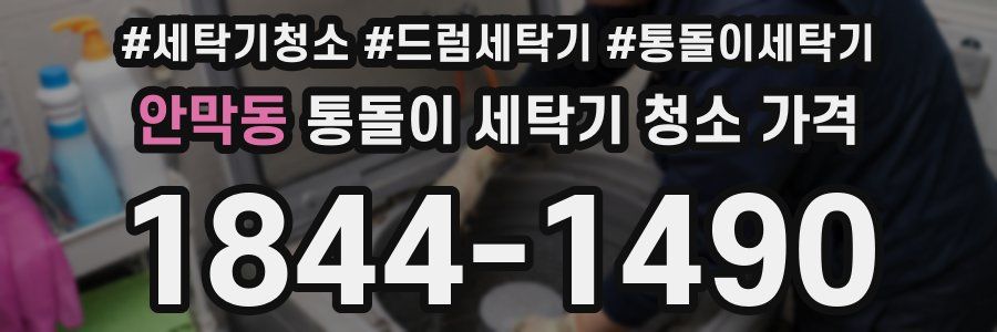 안막동 통돌이 세탁기 청소 가격