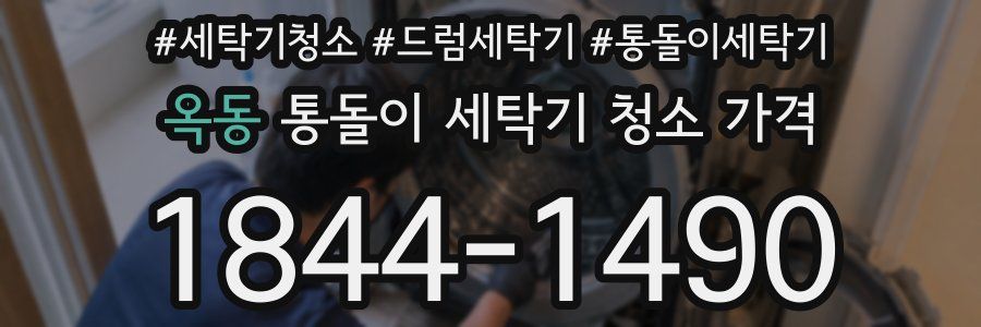 옥동 통돌이 세탁기 청소 가격