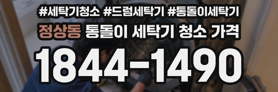 정상동 통돌이 세탁기 청소 가격
