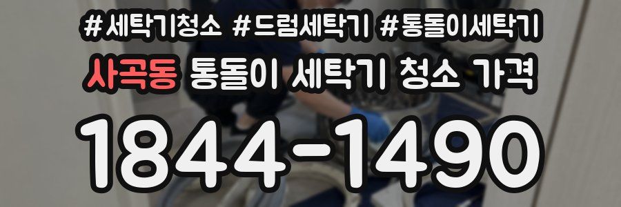 사곡동 통돌이 세탁기 청소 가격