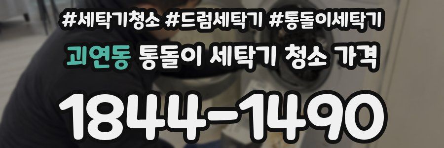 괴연동 통돌이 세탁기 청소 가격