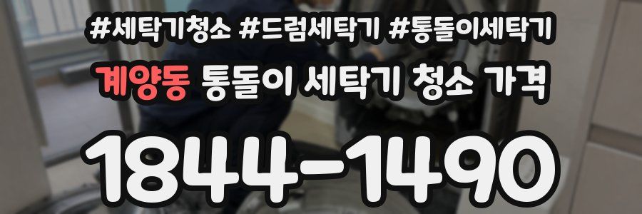 계양동 통돌이 세탁기 청소 가격