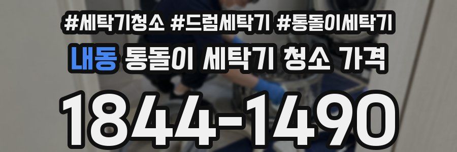 내동 통돌이 세탁기 청소 가격