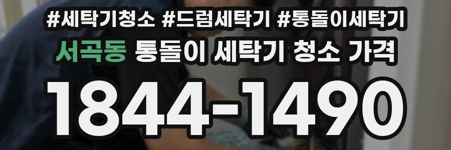 서곡동 통돌이 세탁기 청소 가격