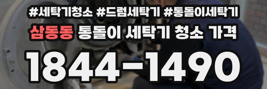 삼동동 통돌이 세탁기 청소 가격