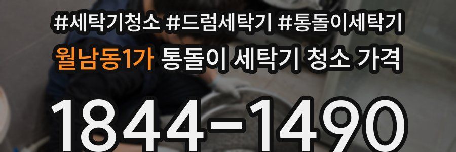 월남동1가 통돌이 세탁기 청소 가격