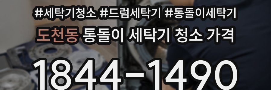 도천동 통돌이 세탁기 청소 가격