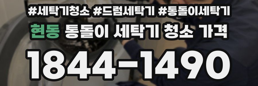 현동 통돌이 세탁기 청소 가격