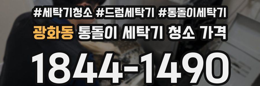광화동 통돌이 세탁기 청소 가격