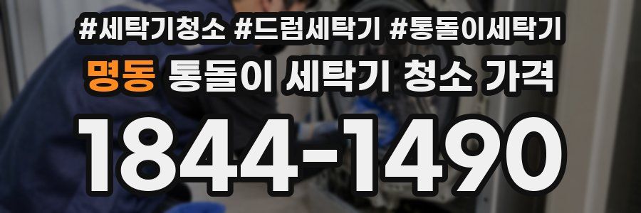 명동 통돌이 세탁기 청소 가격