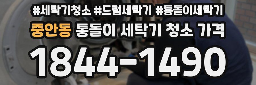 중안동 통돌이 세탁기 청소 가격