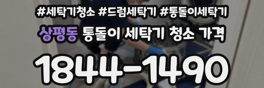 상평동 통돌이 세탁기 청소 가격
