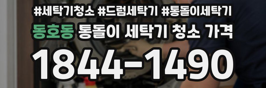 동호동 통돌이 세탁기 청소 가격