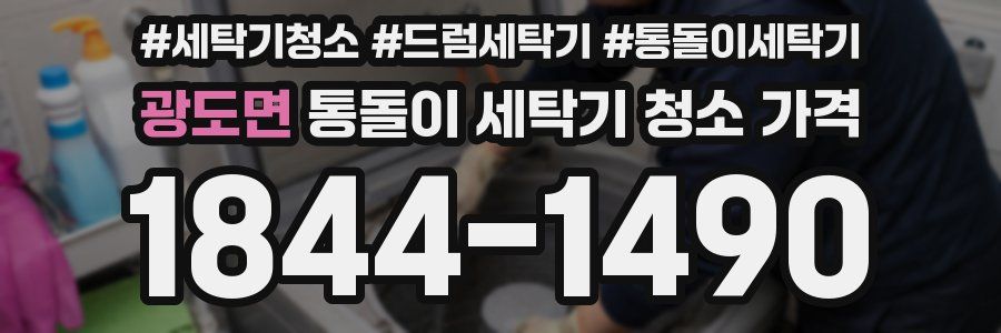 광도면 통돌이 세탁기 청소 가격
