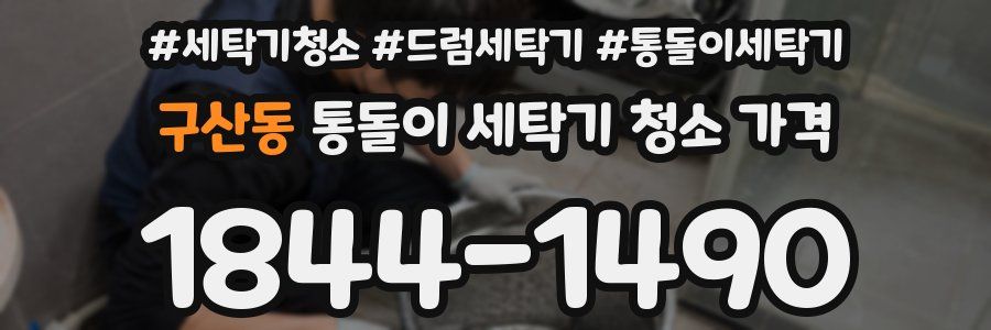 구산동 통돌이 세탁기 청소 가격