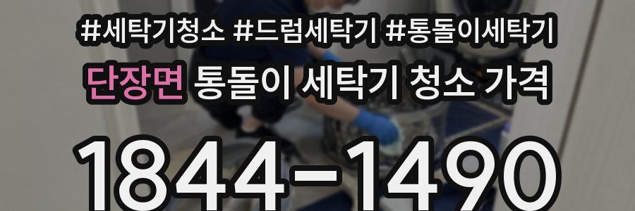 단장면 통돌이 세탁기 청소 가격