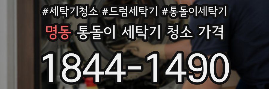 명동 통돌이 세탁기 청소 가격
