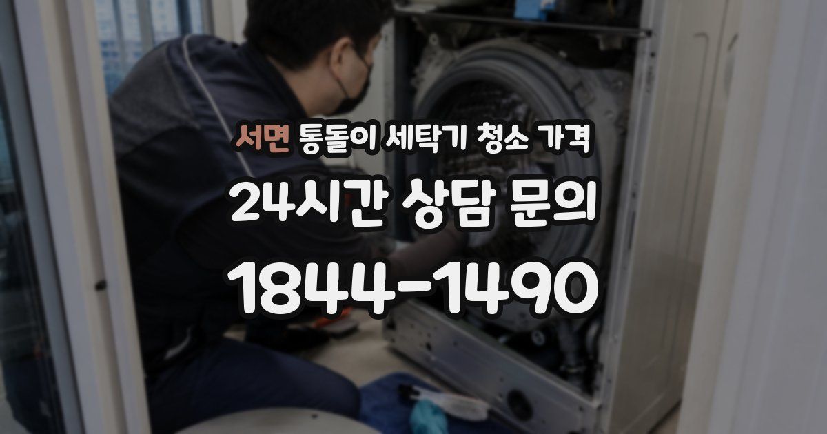 서면 통돌이 세탁기 청소 가격