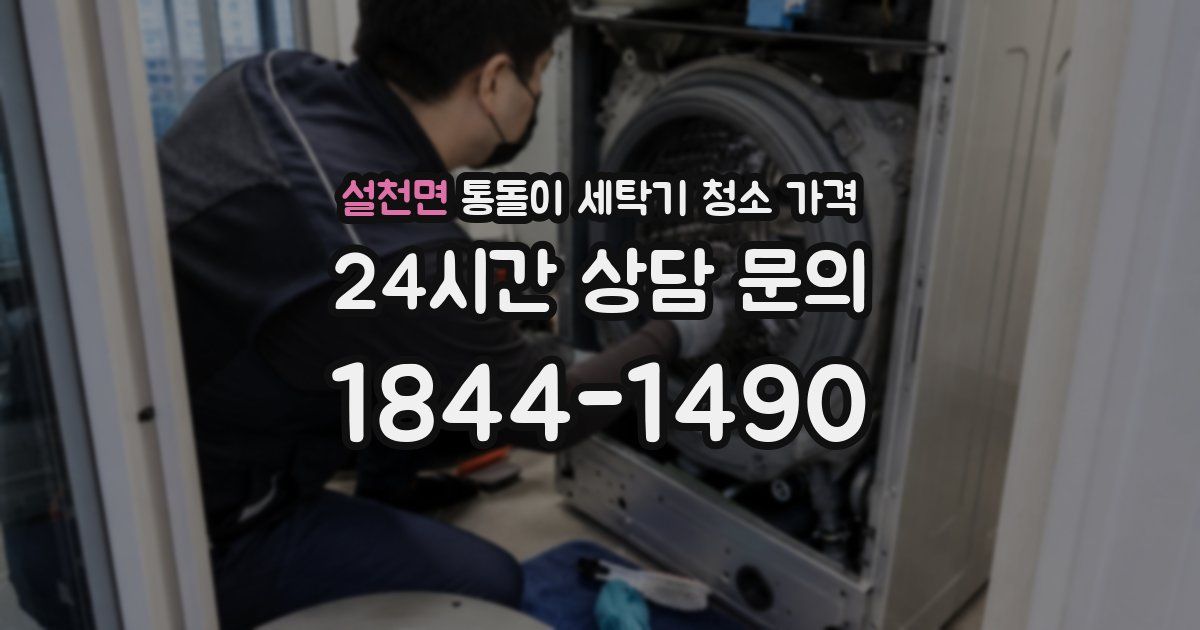 설천면 통돌이 세탁기 청소 가격
