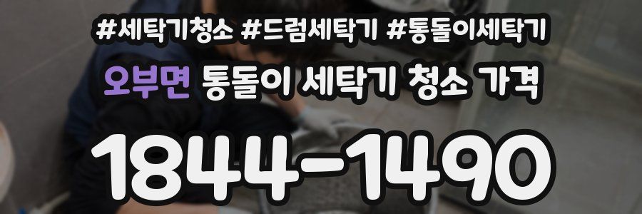 오부면 통돌이 세탁기 청소 가격
