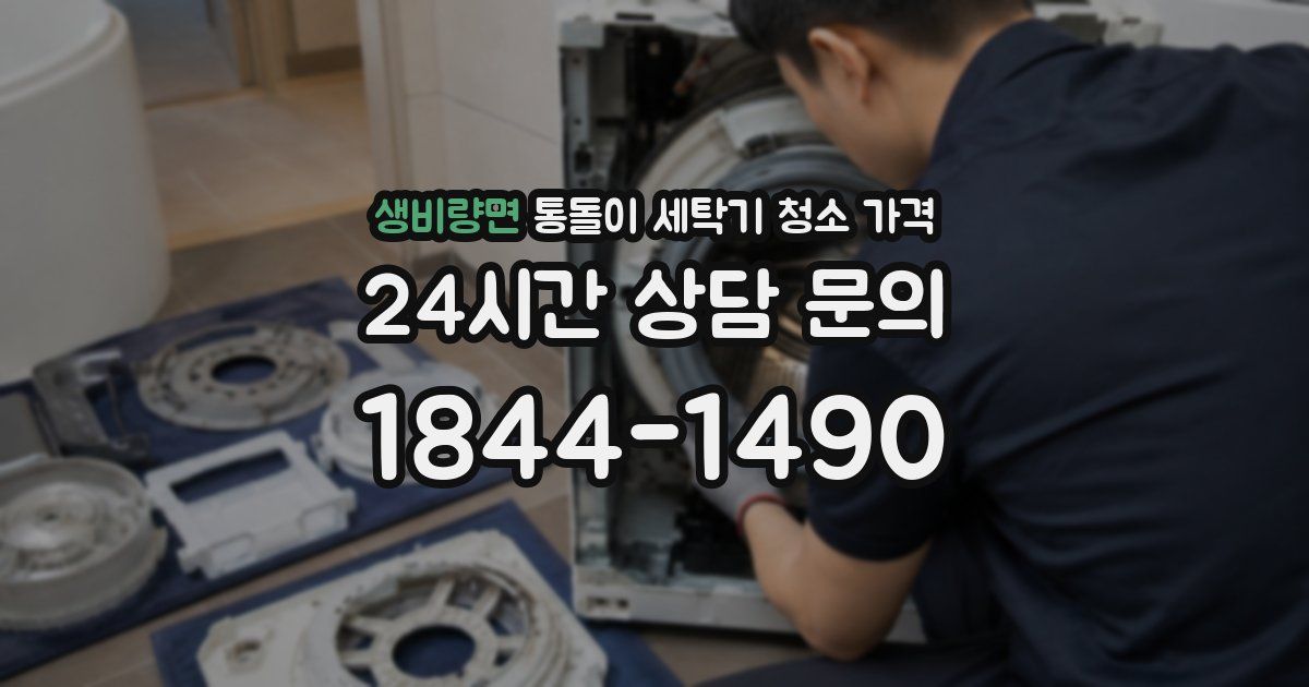 생비량면 통돌이 세탁기 청소 가격