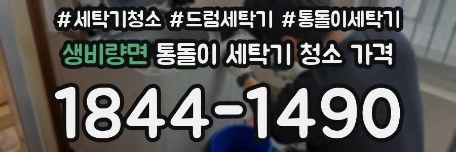 생비량면 통돌이 세탁기 청소 가격