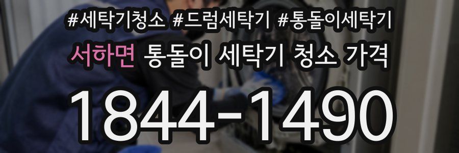 서하면 통돌이 세탁기 청소 가격