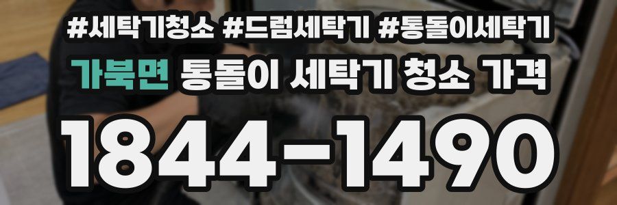 가북면 통돌이 세탁기 청소 가격