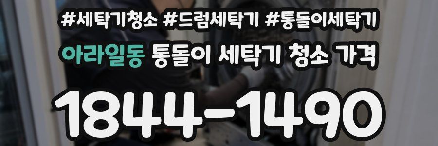 아라일동 통돌이 세탁기 청소 가격
