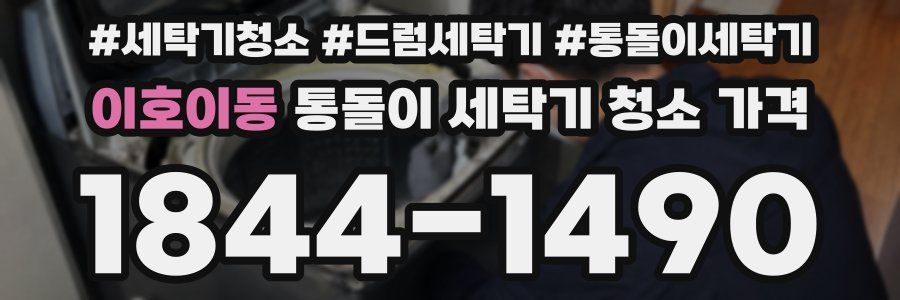 이호이동 통돌이 세탁기 청소 가격