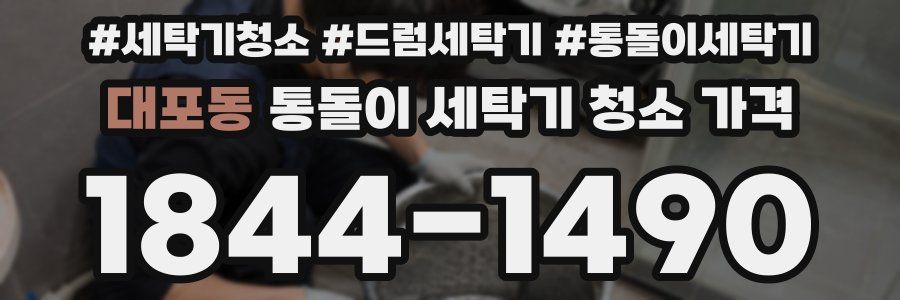 대포동 통돌이 세탁기 청소 가격