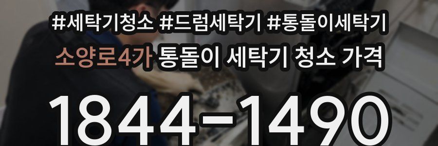소양로4가 통돌이 세탁기 청소 가격