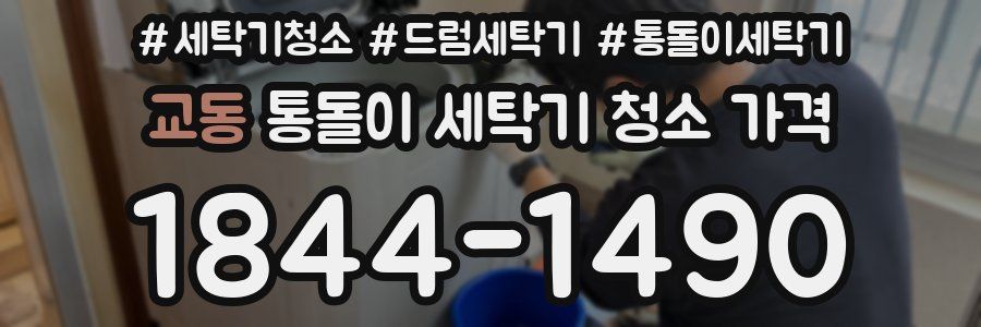 교동 통돌이 세탁기 청소 가격