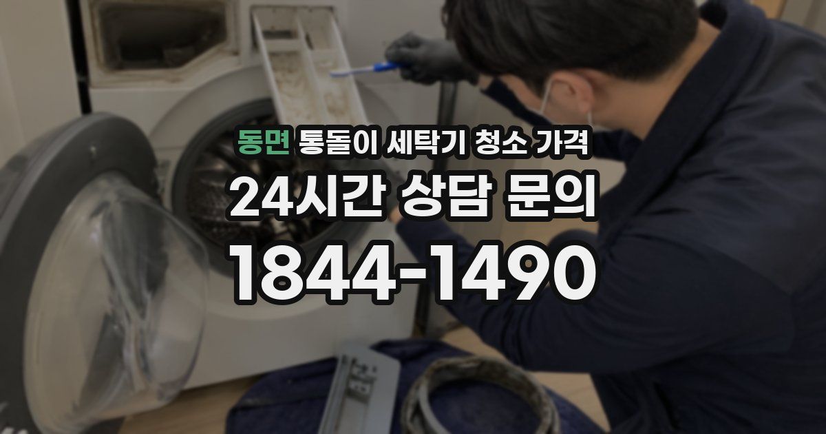 동면 통돌이 세탁기 청소 가격