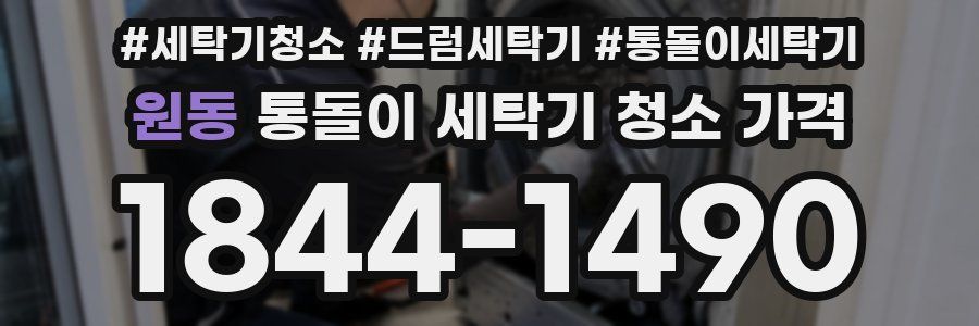 원동 통돌이 세탁기 청소 가격