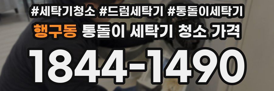 행구동 통돌이 세탁기 청소 가격