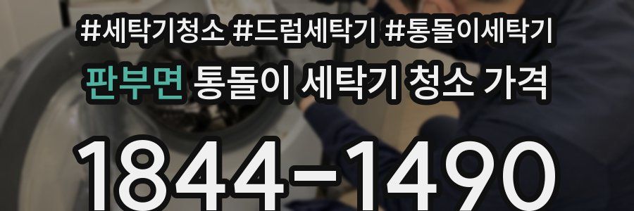 판부면 통돌이 세탁기 청소 가격